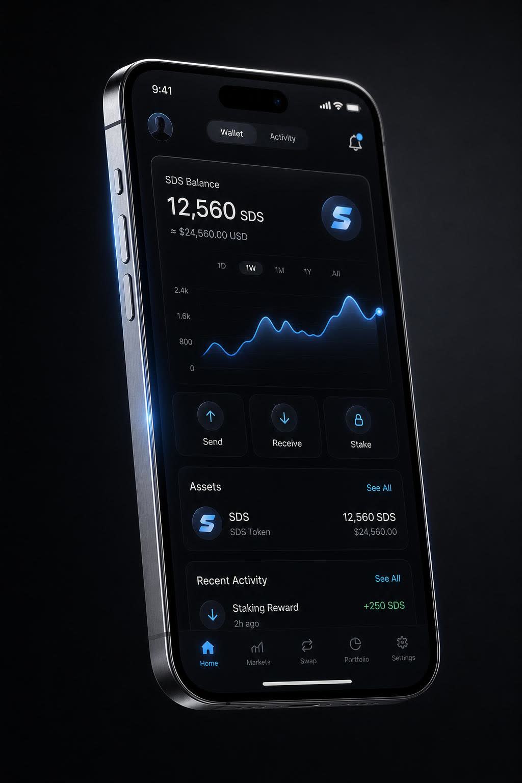 Solidius Wallet — premium digital wallet product visual